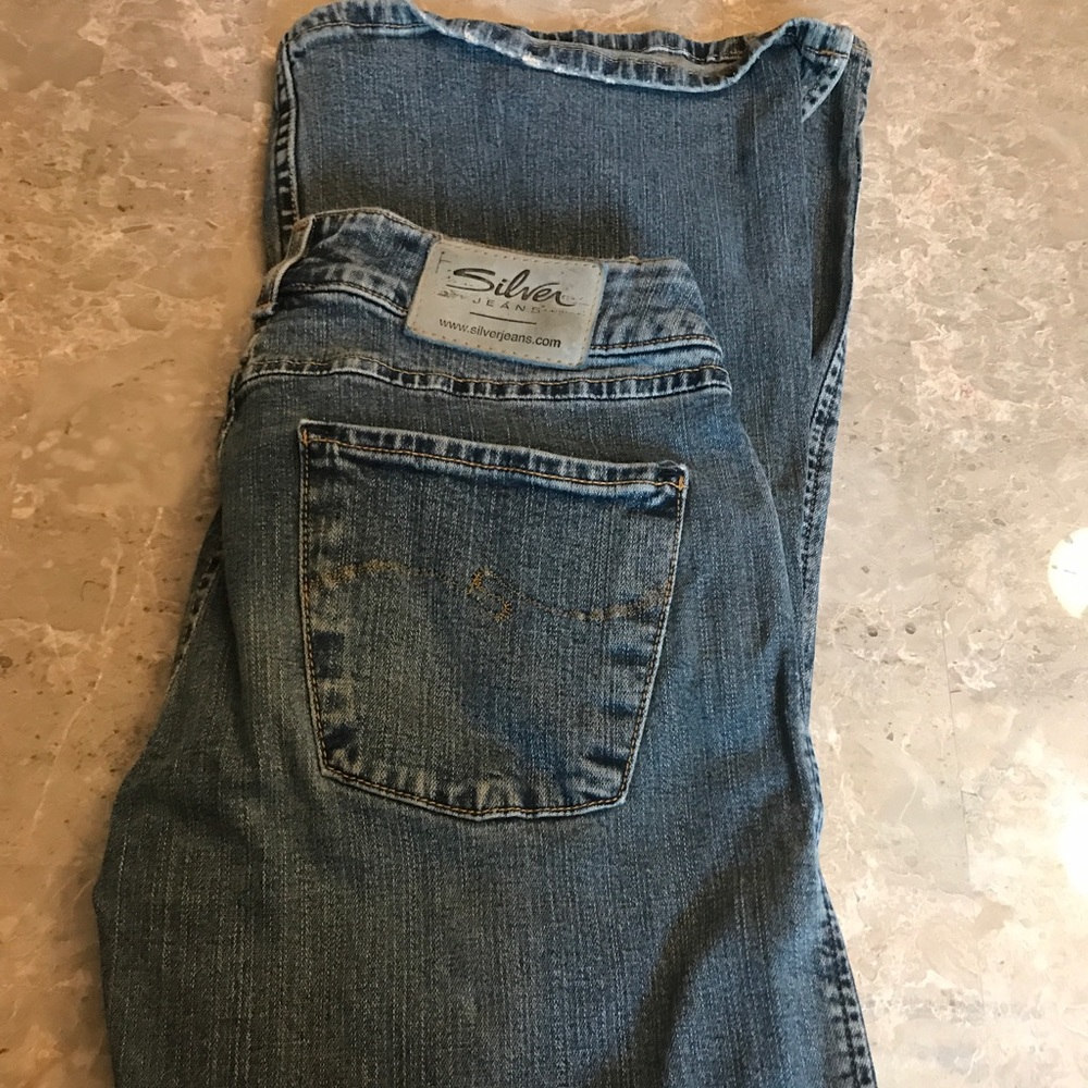 Silver Flare Jeans